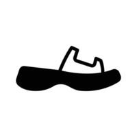 Slipper shoes in modern style, ready to use icon vector