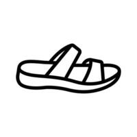 Comfortable platform sandals, ideal for summer and casual wear vector