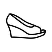 Get this amazing icon of wedge sandal in modern style vector