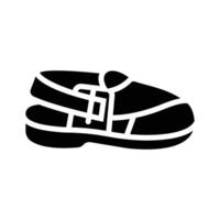 Peshawari chappal design in editable style vector