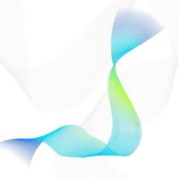 Abstract background with blue and green waves. illustration for your design vector