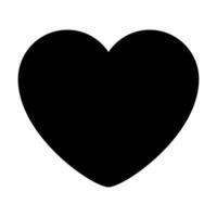Heart flat style Icon , Love Symbol Valentine's Day isolated on white background for graphic design, logo, web site, social media, mobile app, ui illustration vector