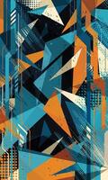 Modern background abstract geometric triangle pattern for sublimation jersey vector