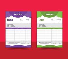 bill payment Invoice Design template vector