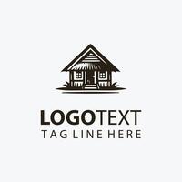 Rustic Hut logo vector