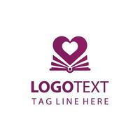 Fall in love with reading book vector