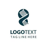 The Double Helix Unraveling the Secrets of DNA Logo vector