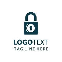 Protecting Your Information Lock Logo Design vector