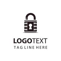 Secure Invest Lock Logo Design vector