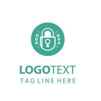 Time less Lock Logo Design vector