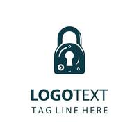Lock System Logo Design vector