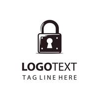 Technical Lock Logo Design vector