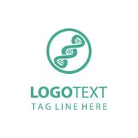 A Symbol of Natural Science and Health DNA Logo vector
