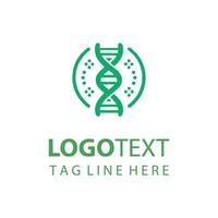 DNA Helix Logo Design for Science and Technology vector