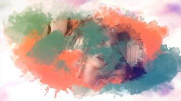 MulticoloredI Ink SlideShow. motion_graphic