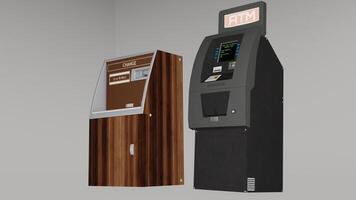 atm machine and crancy exchange machine photo