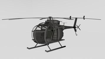 A 3d model of a helicopter with a propeller photo
