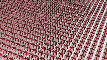 A red and white pattern of squares on a white background photo