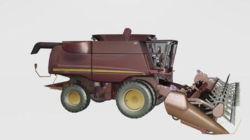 A 3d model of a combine harvester photo