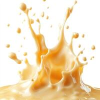 A Splash of Condensed Milk Creating a Whimsical Pattern photo