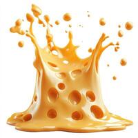 A Splash of Swiss Cheese with Large Holes photo