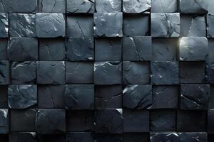 Abstract Geometric Texture of Dark Slate Tiles for Modern Design Projects photo