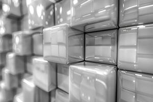 Glossy 3D Abstract Geometric Pattern for Modern Design and Art Concepts photo