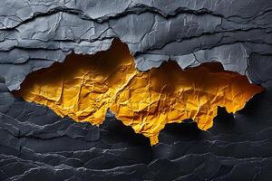Abstract Concept of Transformation Through Torn Textured Layers in Modern Design photo