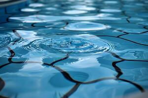 Tranquil Pool Ripples for Summer Relaxation and Design Aesthetics photo