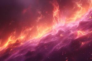 Cosmic Firestorm in Deep Space - Abstract Galaxy Nebula for Fantasy and Sci-Fi Art photo