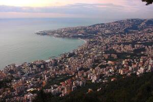 Harissa Lebanon coast line view photo