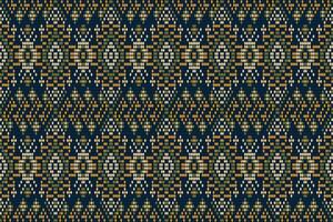 Latin American seamless pattern on navy blue background,abstract pattern,geometric ethnic oriental seamless pattern vector