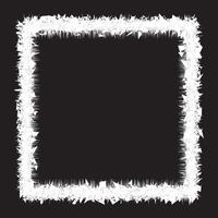 Distorted, jagged-edged square frame with a rough texture. Grunge-inspired frame with a raw, aged appearance. Ideal for framing text, images, or graphics in graphic design. vector