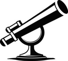 A sleek and modern telescope silhouette designs vector
