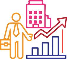 A linear icon related to human resources management vector