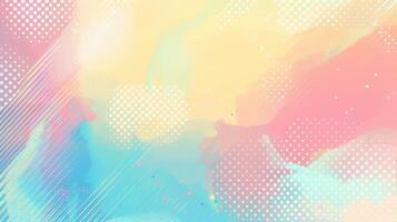 Pastel gradient abstract background with dynamic shapes composition and halftone photo