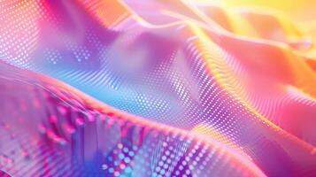 Pastel gradient abstract background with dynamic shapes composition and halftone photo