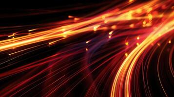 beautiful light speed line background on black background abstract design photo