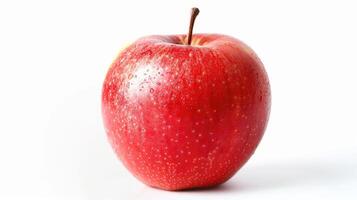 Red apple isolated on white background, clipping path, full depth of field photo