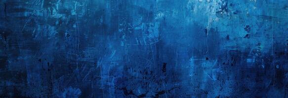 blue painting background or texture with grunge and scratched effect photo