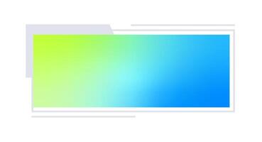 Futuristic element illustration. Colorful lower third overlay. vector