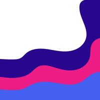 Colorful square fluid background. Social media template illustration. vector