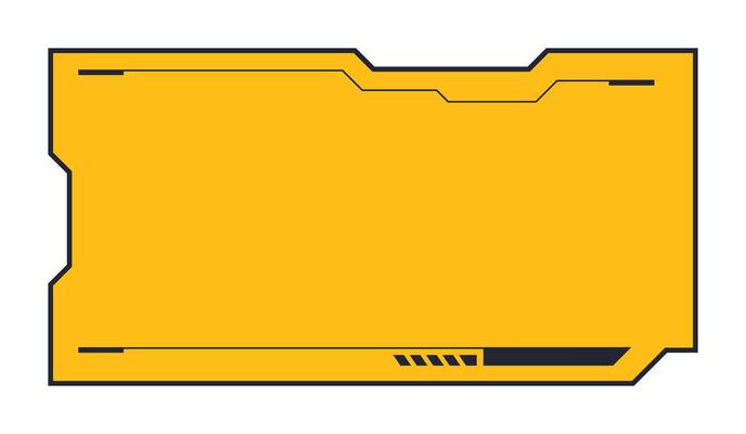 Futuristic element illustration. Colorful lower third overlay.