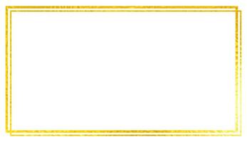 Golden texture frame decorative border illustration vector