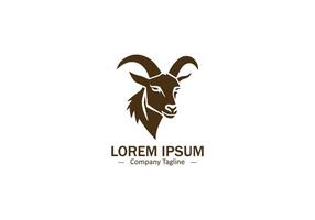 Goat Line Art Logo vector