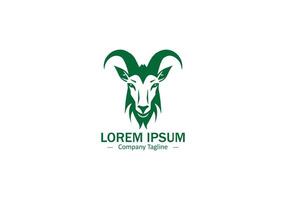 Goat Silhouette Logo vector