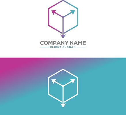 Marine and polygon logo