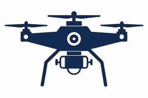 drone silhouette drone camera icon silhouet vector
