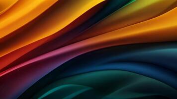 Beautiful fabric hologram background with wavy abstract many color tones. video
