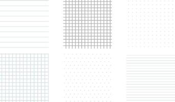 Grid empty background, square, line dot graph paper, school math sheet, grid paper sheet. Memo list, bullet journal list blank, architectural graph vector